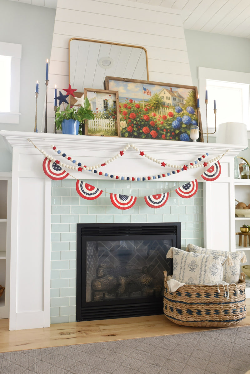 Americana Felt Ball Garland