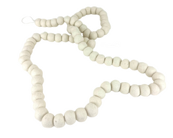 Felt Off White Ball Garland