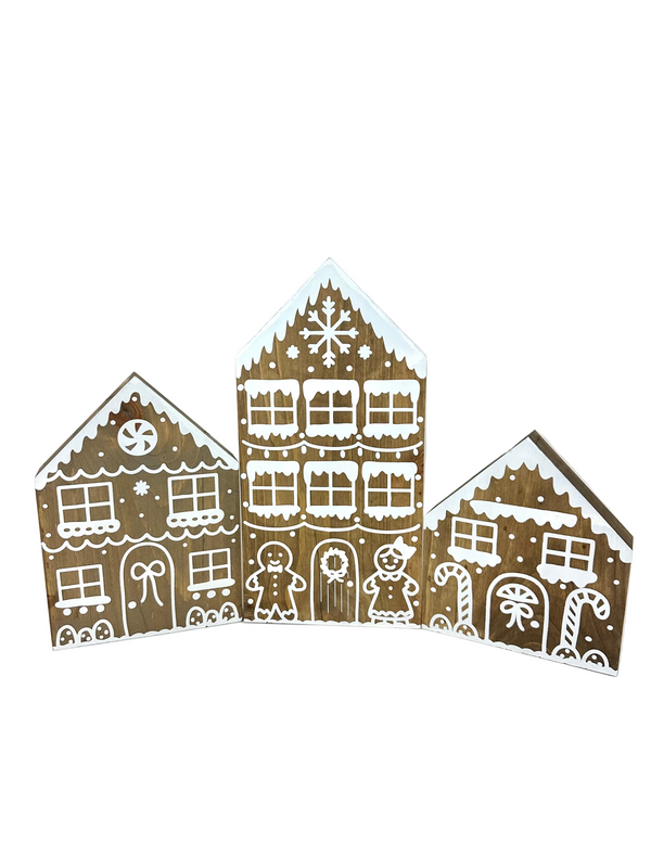 Wide Christmas Gingerbread Houses