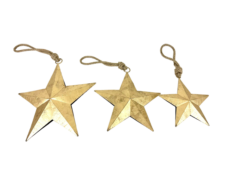 Big Metal Star Ornaments