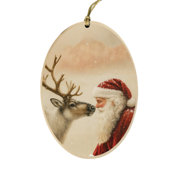 Santa Reindeer Noses Ornament