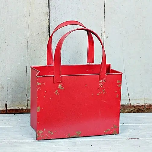 Red Metal Tote