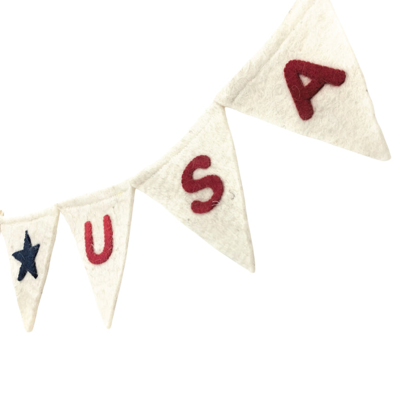 USA Felt Pennant Garland