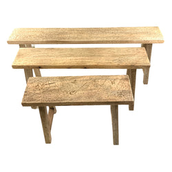 Rustic Wood Benches