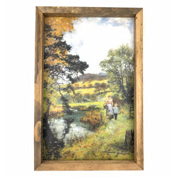 Mother with Child in Landscape <br>Framed Art