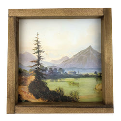 Lake in a Mountain Landscape <br>Framed Art