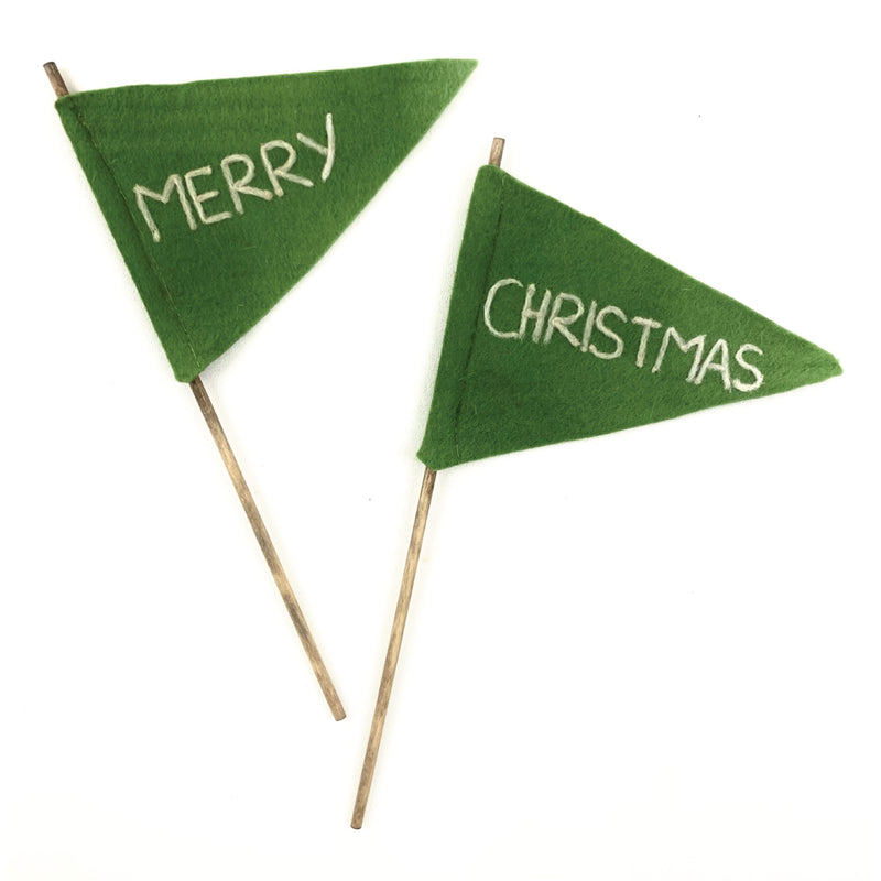 Merry Felt Flag