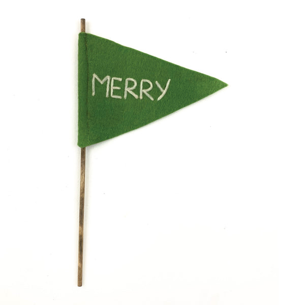 Merry Felt Flag