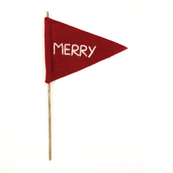 Merry Felt Flag