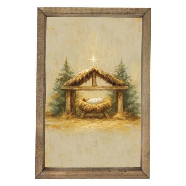 Baby Jesus Nativity <br>Framed Art