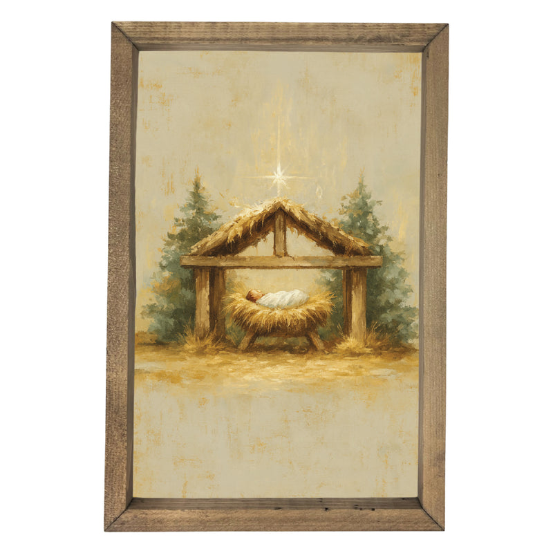 Baby Jesus Nativity <br>Framed Art