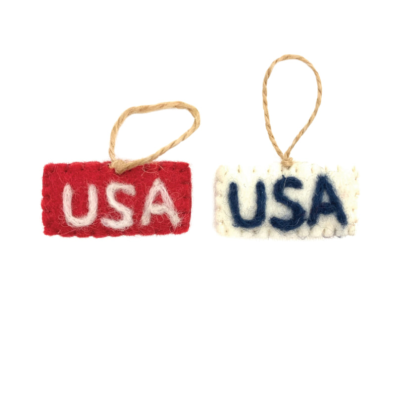 *SALE!* USA Felt Ornaments