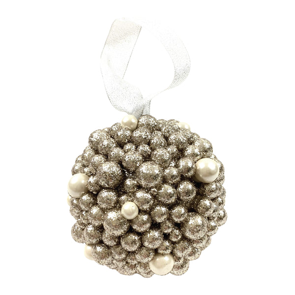 Glitter Pearl Ornament