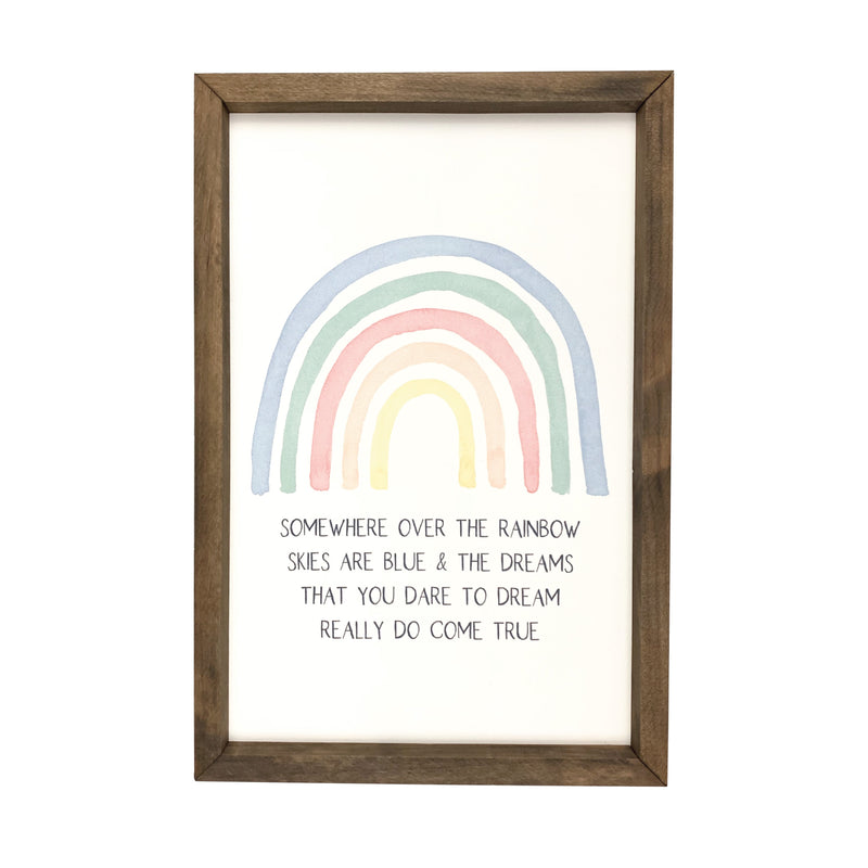 *CLOSEOUT* Somewhere Over The Rainbow <br>Framed Art