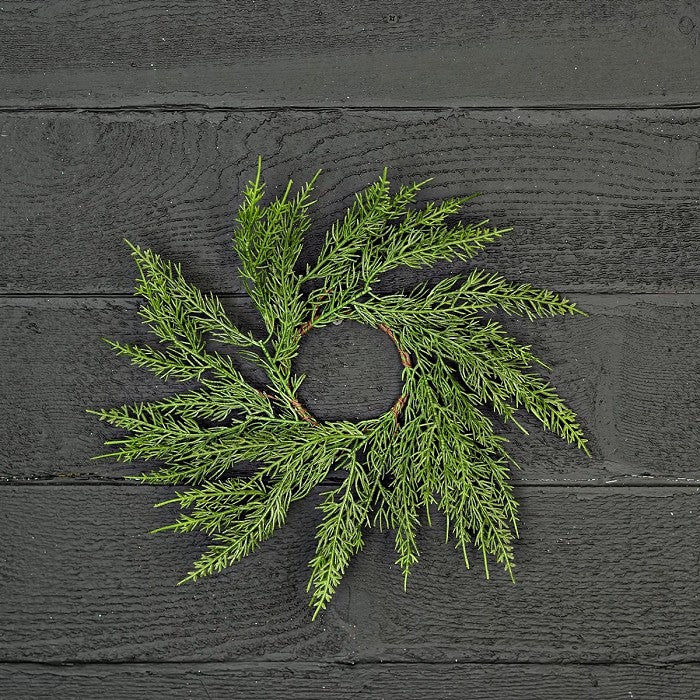 3.5" Soft Touch Cedar Pine Ring Wreath