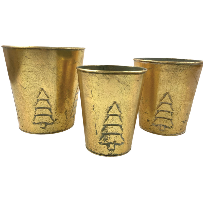 Gold Christmas Tree Cups