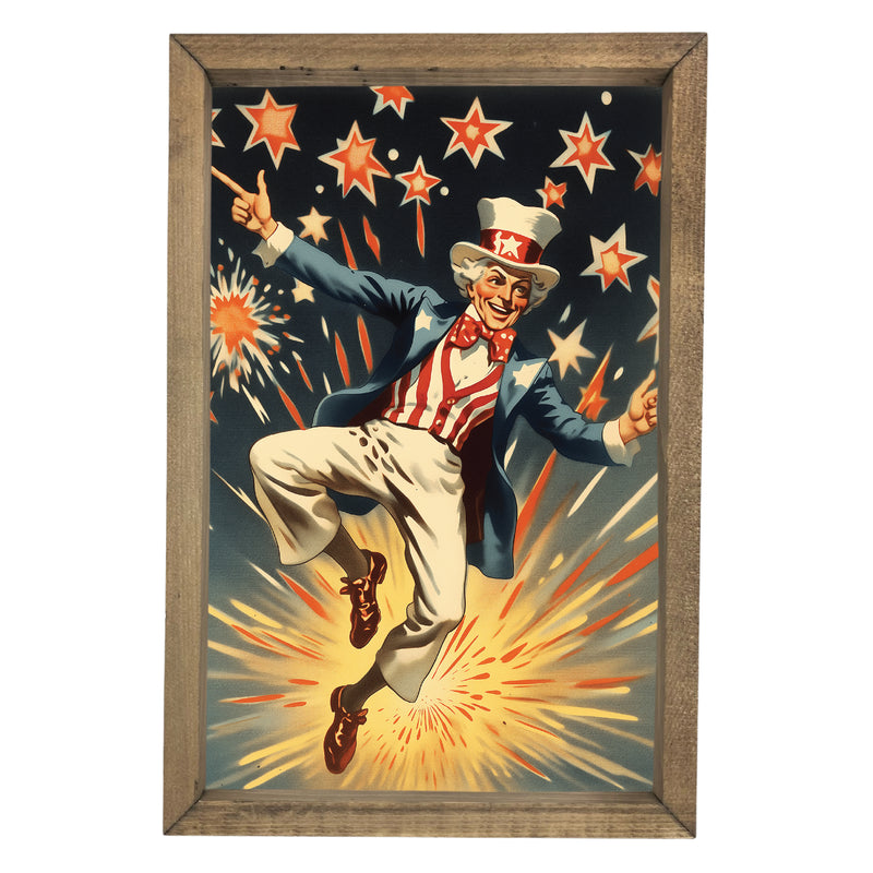 *SALE!* Uncle Sam Heel Click Framed Art
