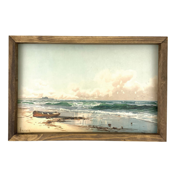 Vintage Beach <br>Framed Art