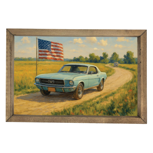 *SALE!* Vintage Car Framed Art
