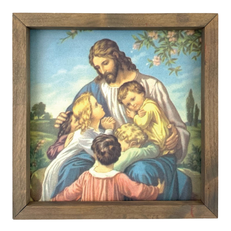 Jesus Loves The Little Children <br>Framed Art