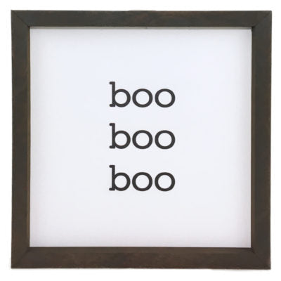 Boo Block <br>Framed Saying