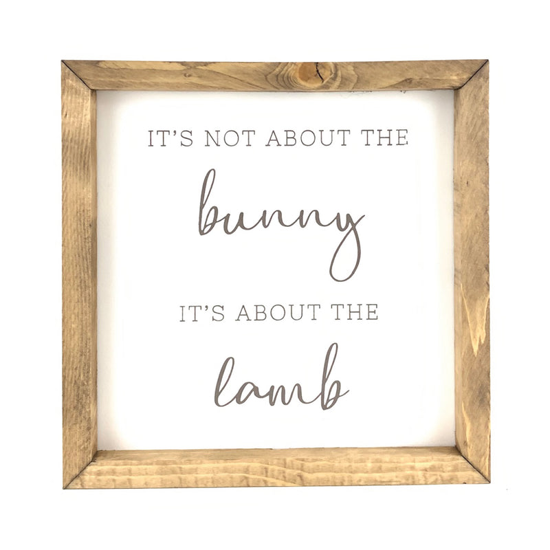 It's About the Lamb Script <br>Framed Saying