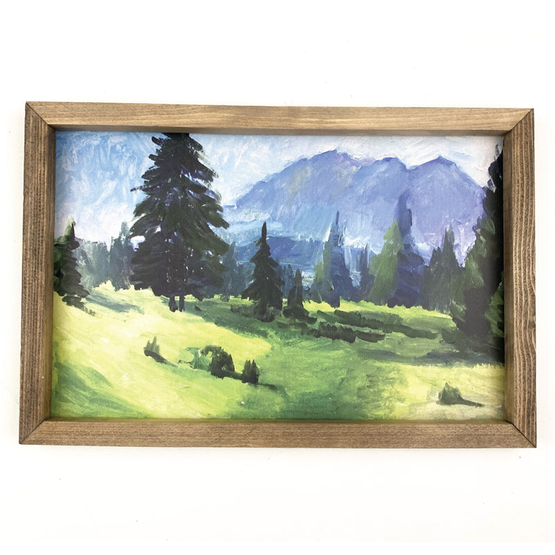 Peaceful Woods <br>Framed Art