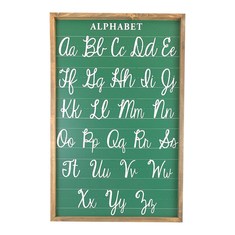 Chalkboard Alphabet <br>Framed Art