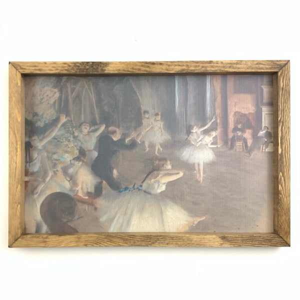 The Rehearsal Onstage <br>Framed Art