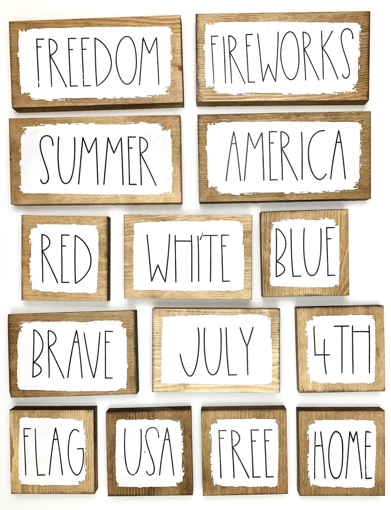 Summer Word Blocks