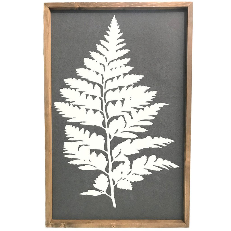 Black & White Fern Framed Art