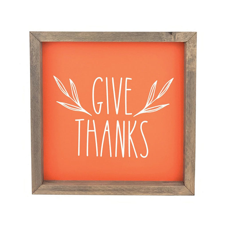 Give Thanks Framed Print