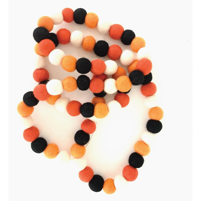 Halloween Felt Ball Garland