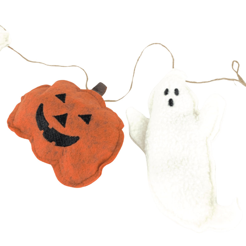 Felt Pumpkin and Ghost Garland