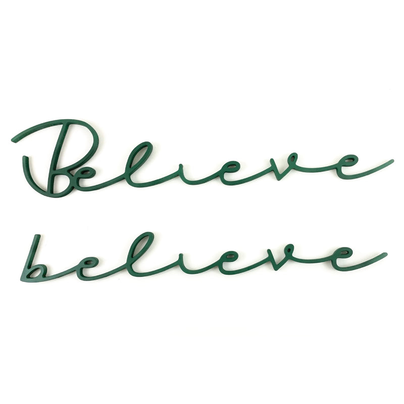 Believe Script <br>Wall Word