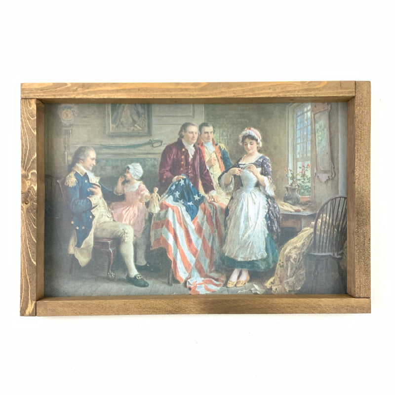 The Birth of Old Glory Framed Art