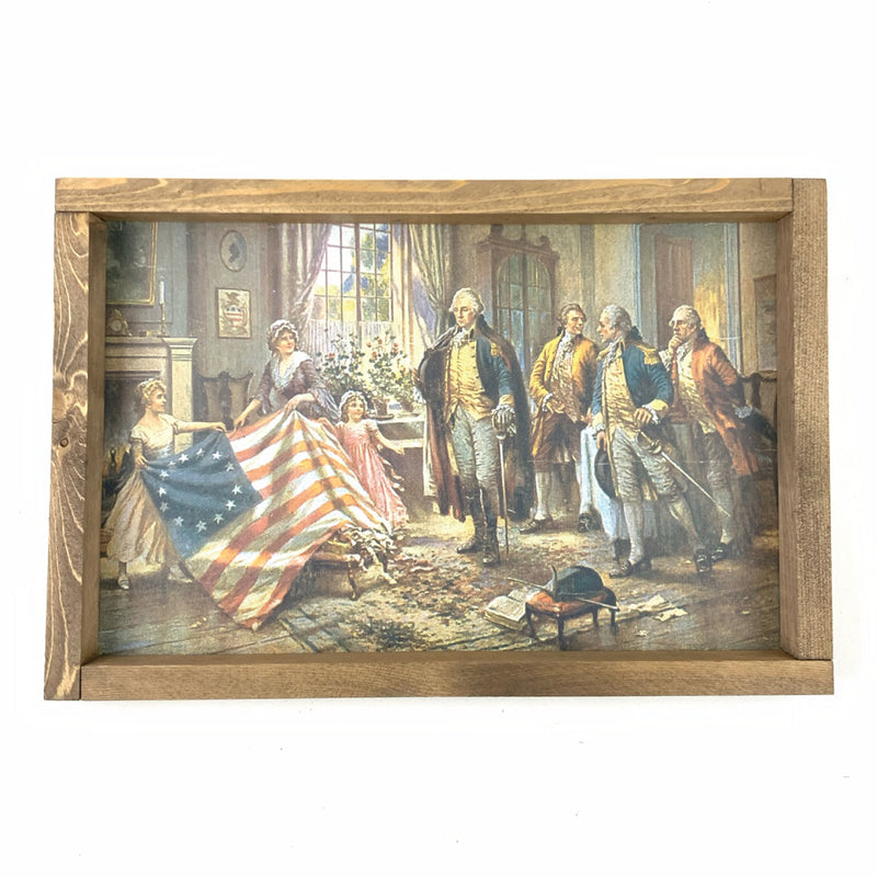 The First Flag Framed Art