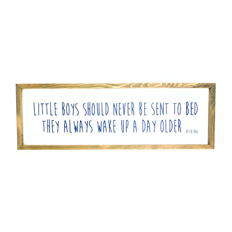 Little Boys Should Never Framed Saying