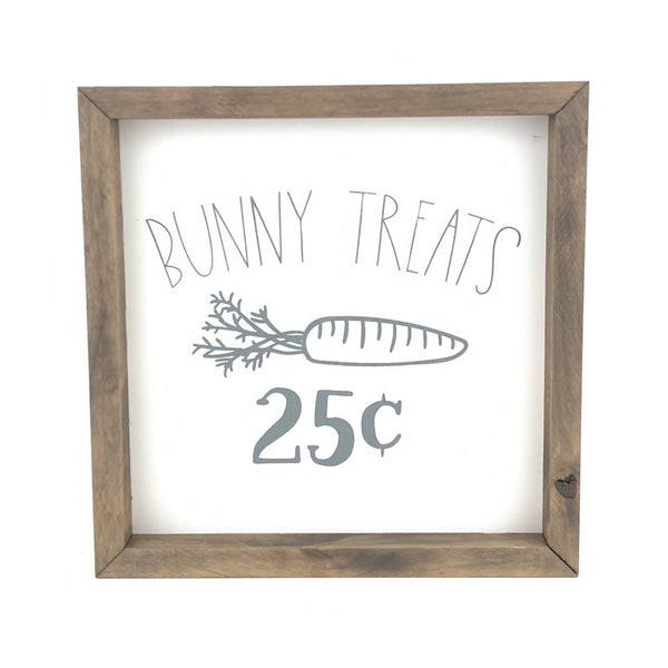 Bunny Treats <br>Framed Saying