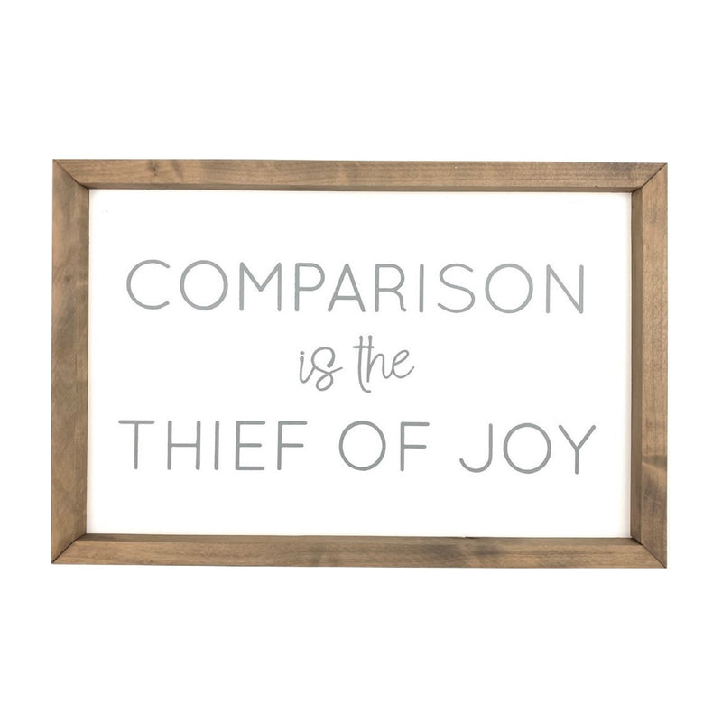 Comparison is the Thief of Joy <br>Framed Saying 1