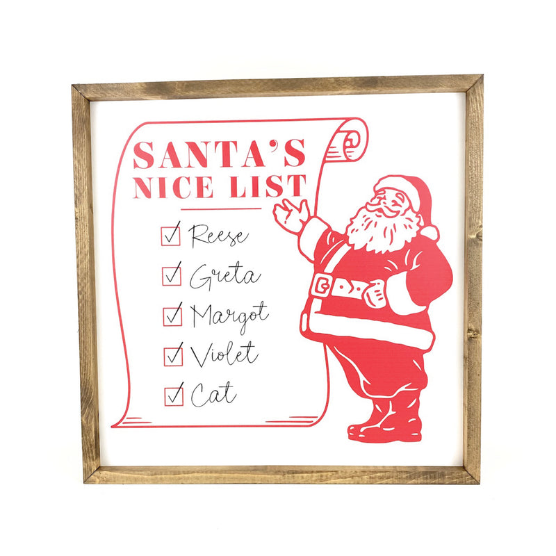 Nice List Personalized Art