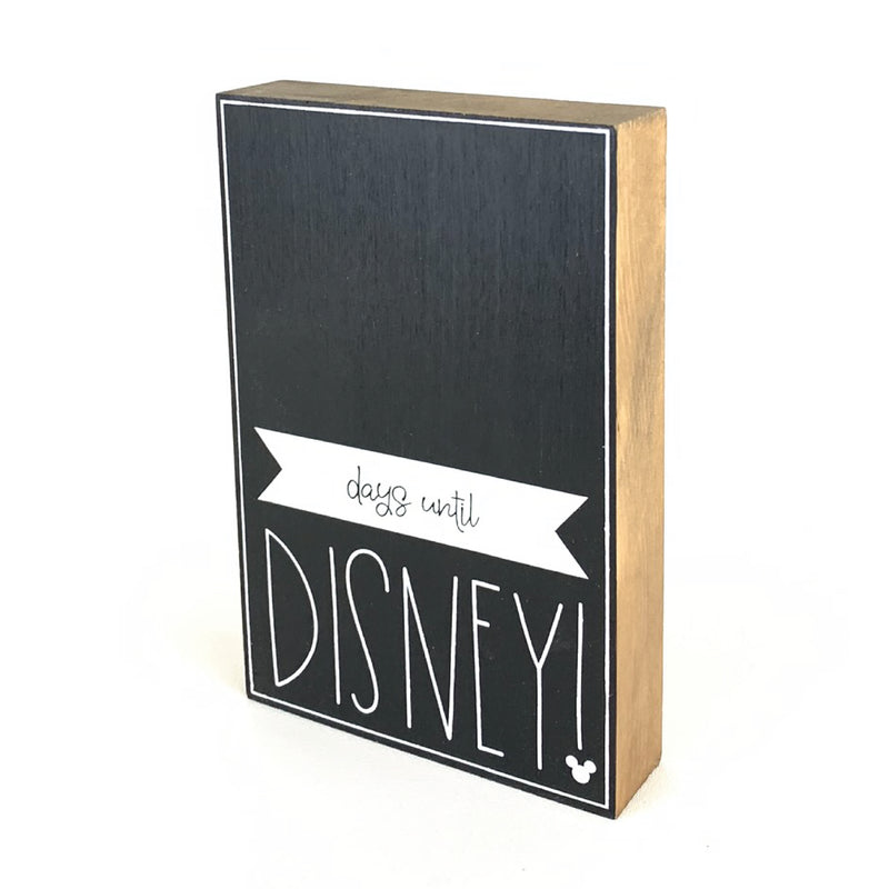 Days Until Disney Large Countdown <br>Shelf Block