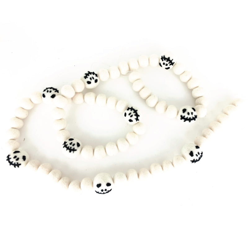 Skeleton Felt Ball Garland