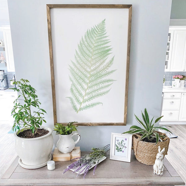 Green Fern <br>Framed Art