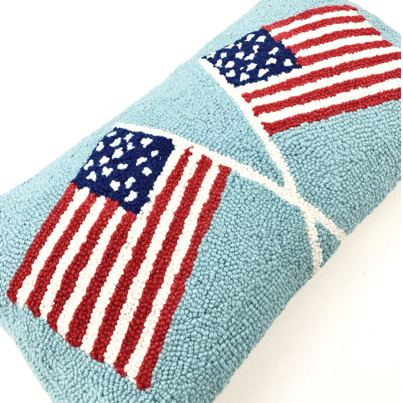 Double Flag Hook Pillow