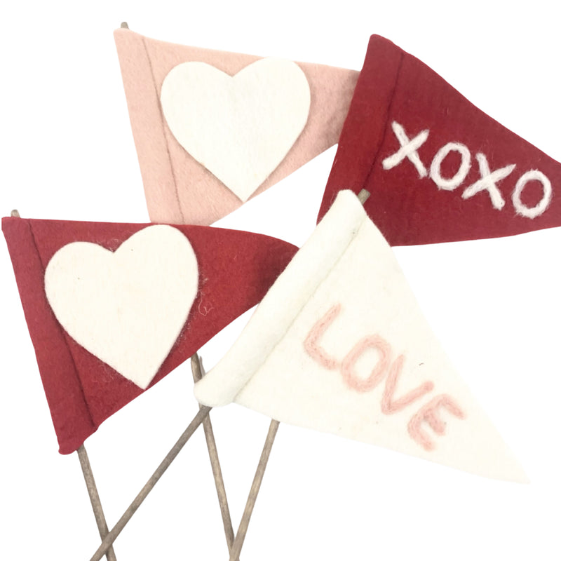 XOXO Felt Flag