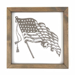 Vintage Flag Framed Art