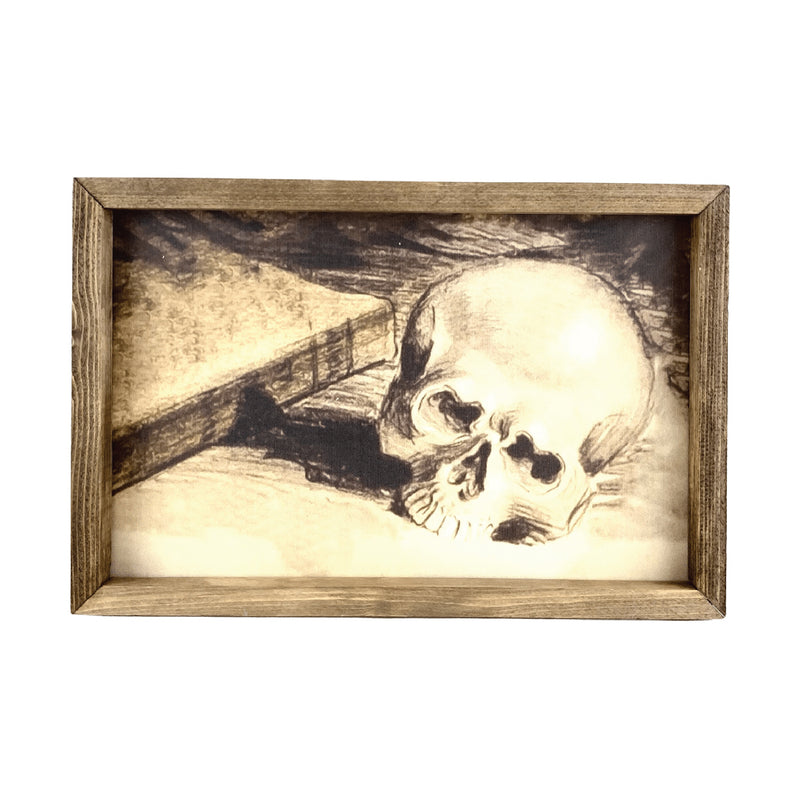 Skull Sketch <br>Framed Art