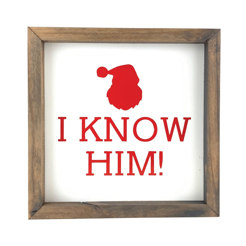 Santa I Know Him <br>Framed Print