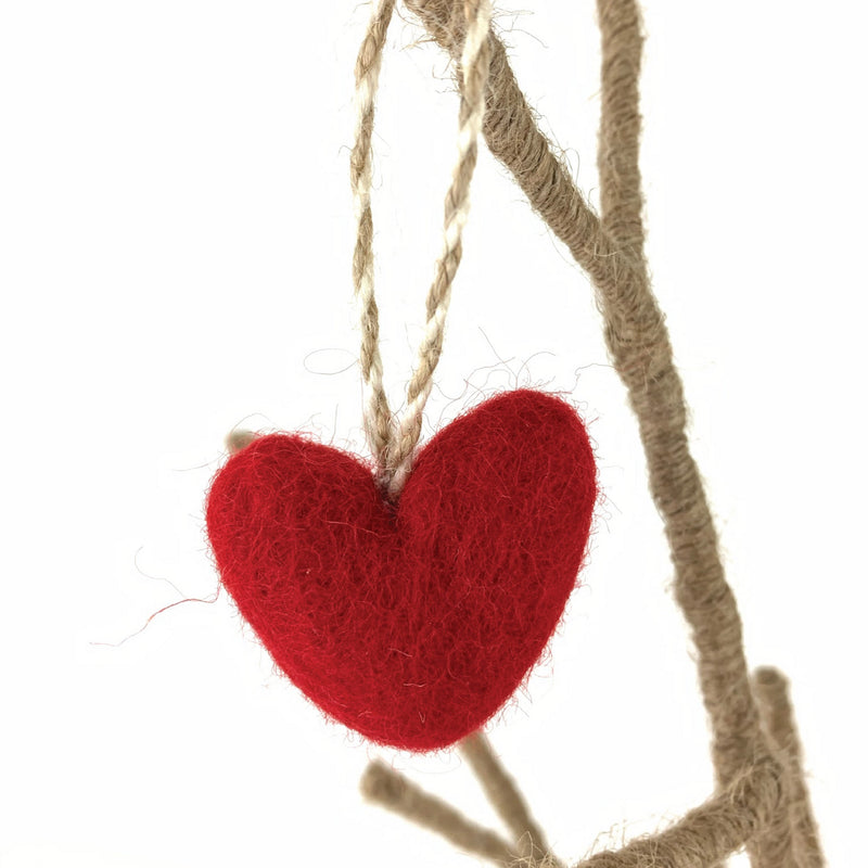 Felt Heart Ornaments